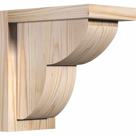 Ekena Millwork Crestline Smooth Corbel w/Backplate, Douglas Fir, 5 1/2"W x 10"D x 10"H COR06X10X10CRE01SDF